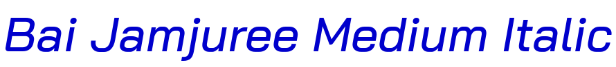 Bai Jamjuree Medium Italic шрифт